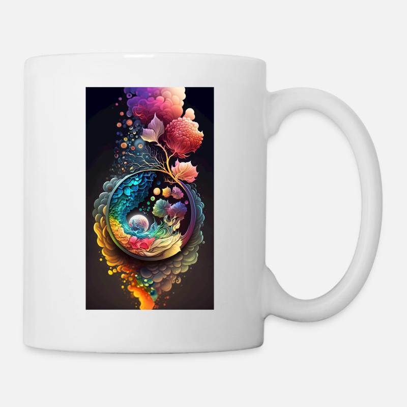 izup2u Abstrait Wonderworld - Mug blanc - blanc