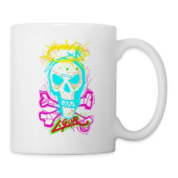 L.Gor Totenkopf Knochen - Tasse - Weiß - Rechts
