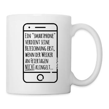 Echtes Smart Phone - Black 5000 - DIGITAL - Tasse - Weiß - Rechts