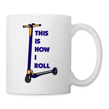 E-Scooter Roller Scooter - Mug blanc - blanc - Droite
