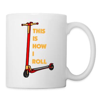 E-Scooter Roller Scooter - Mug blanc - blanc - Droite