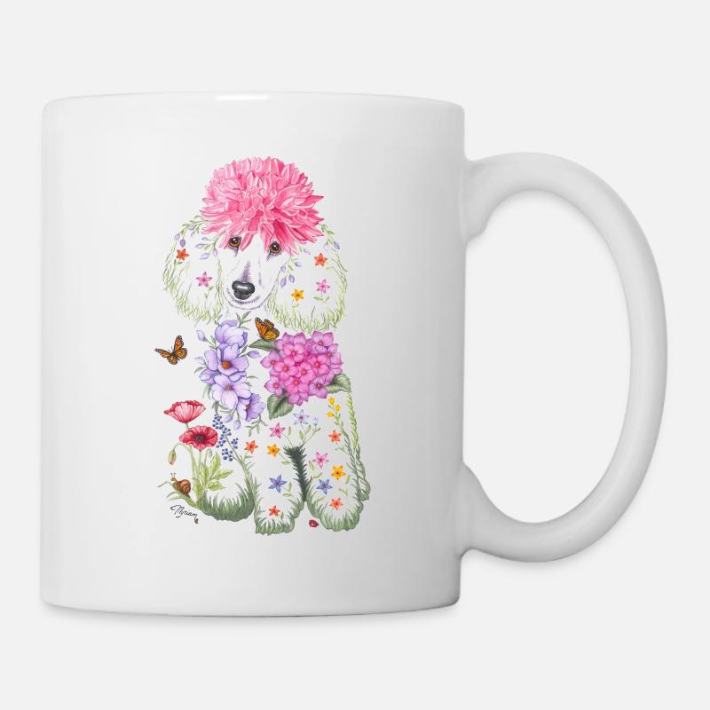 Spring poodle - Mug - white