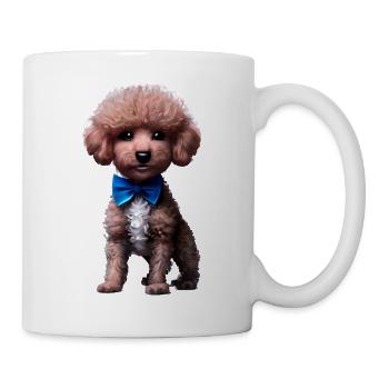 Caniche Chiot Chien Propriétaire Chien Chiot Caniche Chien Amour - Mug blanc - blanc - Droite