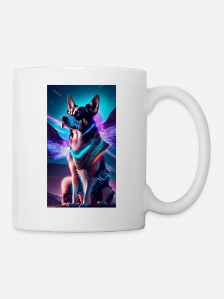 AstroDog Watcher - Tasse - Weiß