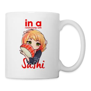 Besondere Beziehung zu Sushi - Tasse - Weiß - Rechts