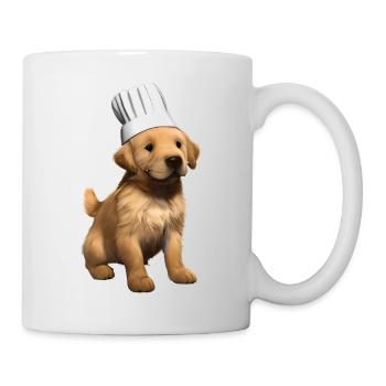 Golden Retriever Restaurateur Chien Chiot Chiens de cuisine - Mug blanc - blanc - Droite
