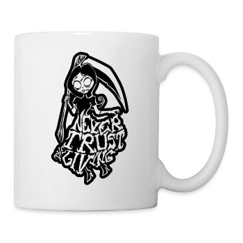 Vertraue niemals den Lebenden - Goth Girl - Tasse - Weiß - Rechts