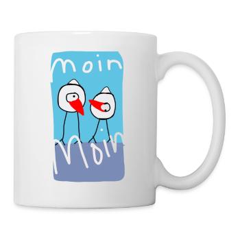 Vögel 10 - Tasse - Weiß - Rechts