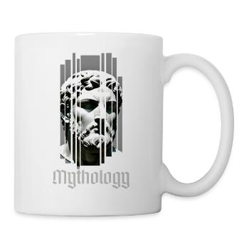 Griechischer Kopf - Griechische Mythologie - Tasse - Weiß - Rechts
