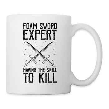 Larping for fantasy role-playing games and sword fights - Mug - white - Right
