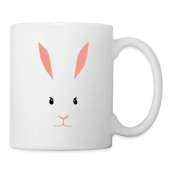 White female rabbit - Mug - white - Right