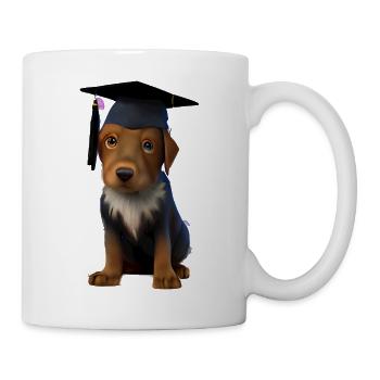 Bachelor Labrador Dogs Graduation Studies - Mug - white - Right