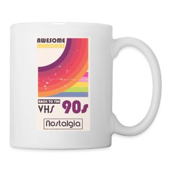Back to the 90s Themen Party 90iger Jahre - Tasse - Weiß - Rechts