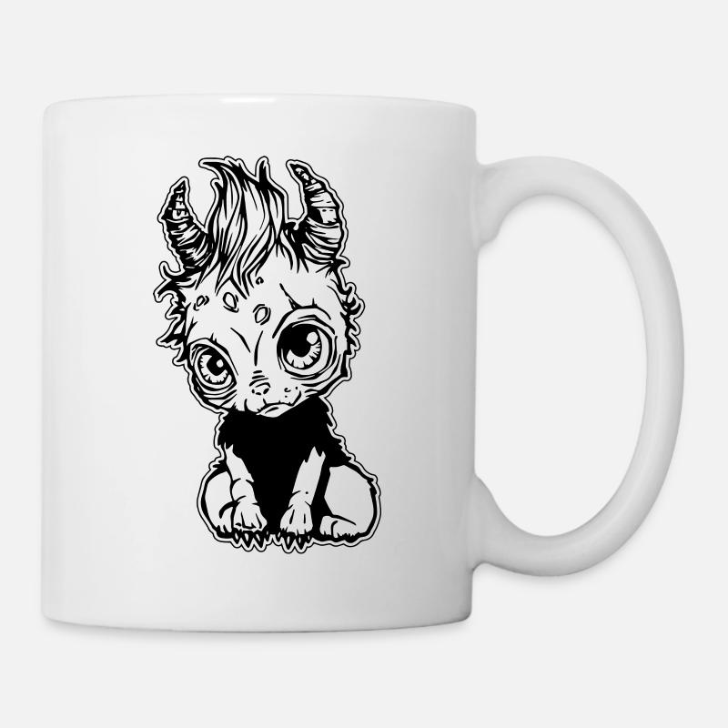 Mignon bébé licorne zombie - Mug blanc - blanc