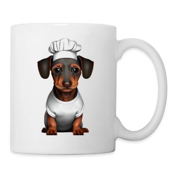 Dachshund Restaurateur Dog Dachshund Puppy Cooking Dogs - Mug - white - Right