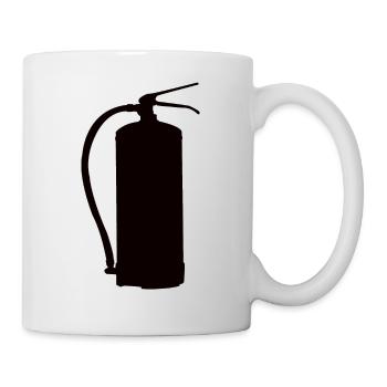 Conception d’extincteur - Mug blanc - blanc - Droite