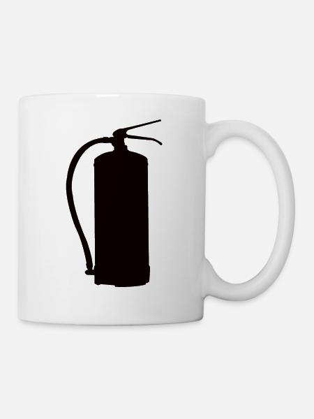 Feuerlöscher Design - Tasse - Weiß