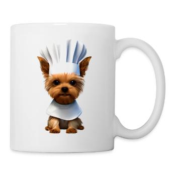 Yorkshire Terrier Restaurateur Dog Cooking Puppy - Mug - white - Right