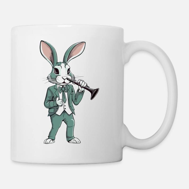 Lala joue de la clarinette - Mug blanc - blanc