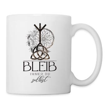 HIPPIE Mandala avec CELTIC KNOT Triquetta - Mug blanc - blanc - Droite