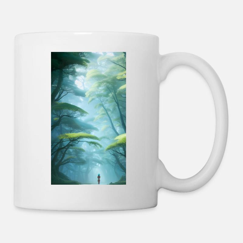 Mystische Waldeuphorie - Tasse - Weiß