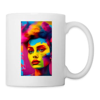Farbenrausch der Schönheit - Tasse - Weiß - Rechts