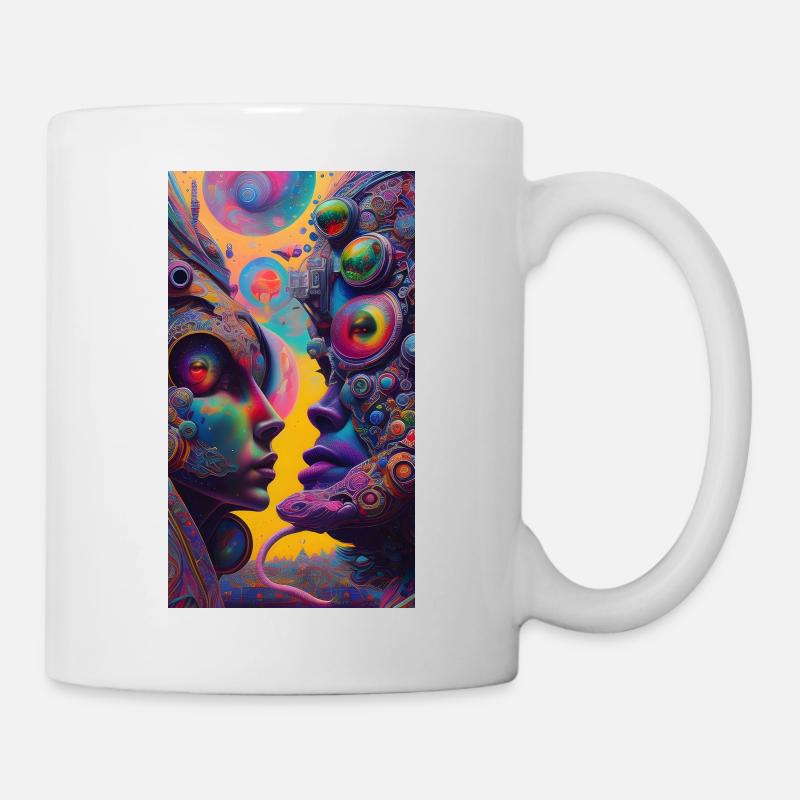 Chroma-Kaleidoskop - Tasse - Weiß