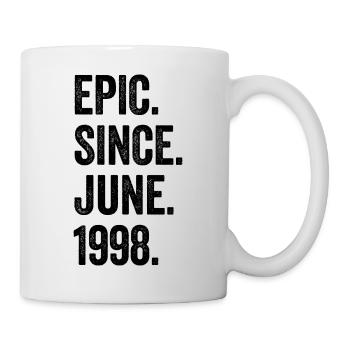 25 Years Old Epic Since June 1998 25th Birthday - Mug - white - Right