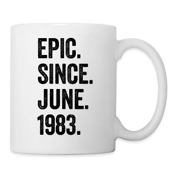 40 Years Old Epic Since June 1983 40th Birthday - Mug - white - Right