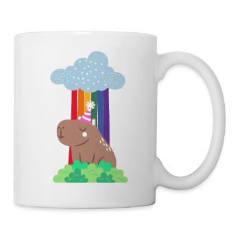 Love is love design avec capybara - Mug blanc - blanc - Droite