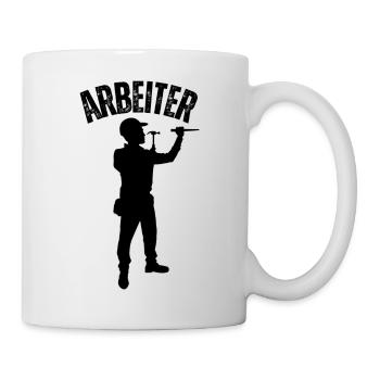 Arbeiter - Tasse - Weiß - Rechts