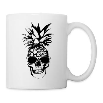 Ananas - Tasse - Weiß - Rechts