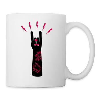 Rock 'n' Roll - Mug blanc - blanc - Droite