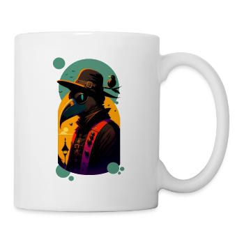 Pestdoktor Comic - Tasse - Weiß - Rechts