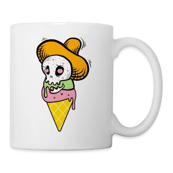 Funny Ice Cream Cone - Spooky Ice Cream - Mug - white - Right