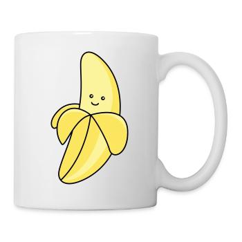 Bande dessinée banane - Mug blanc - blanc - Droite