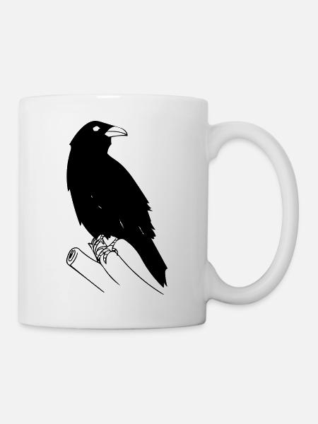 Krähe - Tasse - Weiß