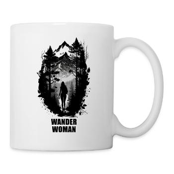 Wanderwoman - Das Wandershirt extra für Frauen - Tasse - Weiß - Rechts