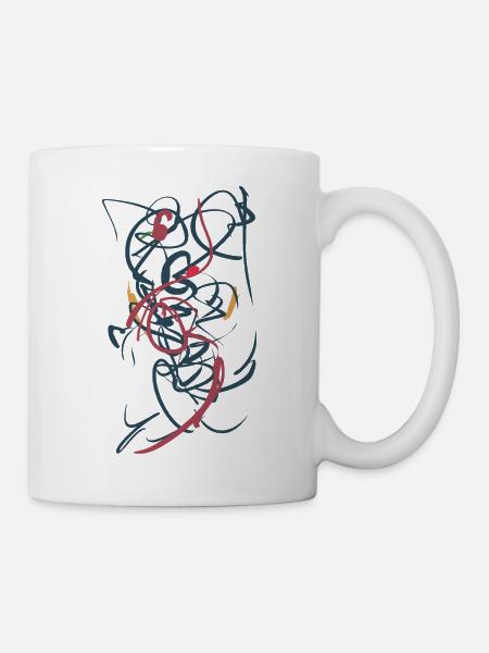 abstrakt - Tasse - Weiß