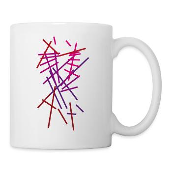 abstrakt - Tasse - Weiß - Rechts