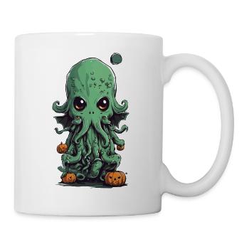 Cute Kawaii Cthulhu Halloween Design - Mug - white - Right