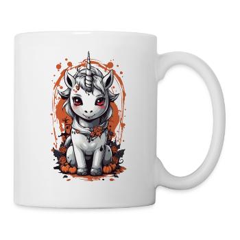 Ghostly Vampire Unicorn - Halloween Design - Mug - white - Right