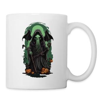 Grim Reaper Cthulhu Halloween Monster Design - Mug - white - Right
