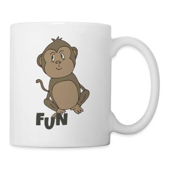 AFFE FUN - Tasse - Weiß - Rechts