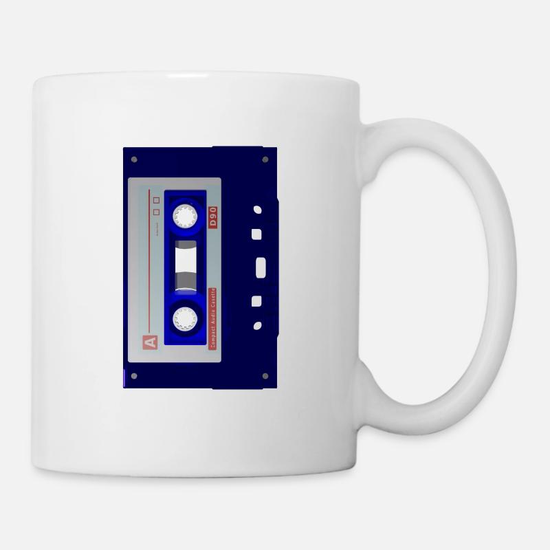 casette transparent - Tasse - Weiß