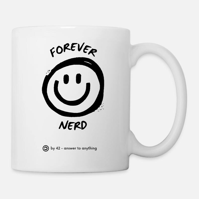 forever Nerd - Tasse - Weiß