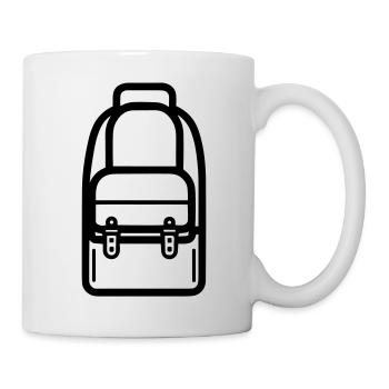 Rucksack - Tasse - Weiß - Rechts
