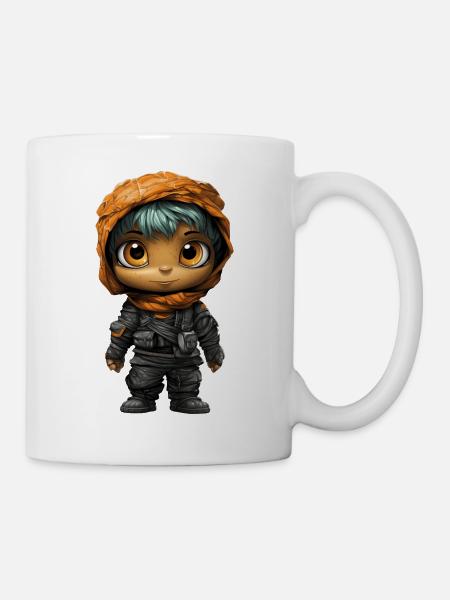 Halloween Spooky Cartoon Mummy - Tasse - Weiß