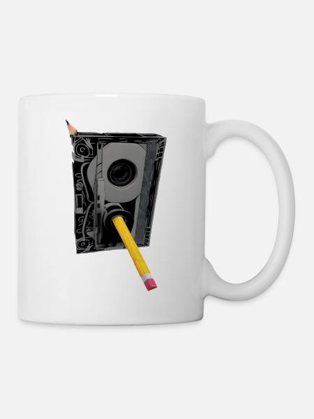 Kassette - Tasse - Weiß