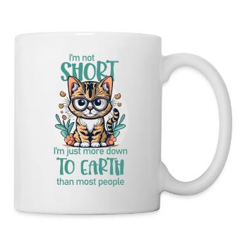 I'm not short.- For cat lovers - Mug - white - Right